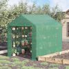 Walk-in Greenhouse for Outdoors with Roll-up Zipper Door,