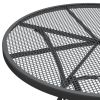 3 Piece Patio Dining Set Expanded Metal Mesh Anthracite