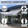 VEVOR Manual Retractable Awning, 78" Outdoor Retractable Patio Awning Sunshade Shelter