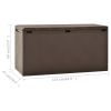 Patio Storage Box Brown 44.9"x18.5"x23.6"