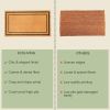 Welcome Doormats Natural Coco Coir Mats with Non Slip PVC Backing Indoor Outdoor Mats for Home & Office Floor Mats for Door Decor Plain Entry Mat with