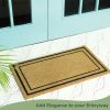 Welcome Doormats Natural Coco Coir Mats with Non Slip PVC Backing Indoor Outdoor Mats for Home & Office Floor Mats for Door Decor Plain Entry Mat with