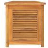 Patio Storage Box with Bag 68.9"x19.7"x20.9" Solid Wood Teak