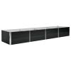 Garden Raised Bed Anthracite 126"x31.5"x17.7" Galvanized Steel - Anthracite