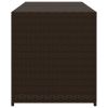 Garden Storage Box Brown 74.8 Gal Poly Rattan