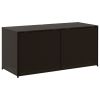 Garden Storage Box Brown 74.8 Gal Poly Rattan