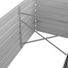 Garden Raised Bed Anthracite 126"x31.5"x17.7" Galvanized Steel - Anthracite
