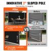 VEVOR 236" x 71"Black Retractable Awnig-Rugged Full Aluminum Rust-Proof Patio Sunshine Privacy Divider Wind Screen. Longer Service Life