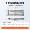 VEVOR 36 x 12 inch Drop-in Fire Pit Pan, Rectangular Stainless Steel Fire Pit Burner Kit, Natural & Propane Gas Fire Pan 150