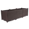 SOGA 120cm Raised Planter Box Vegetable Herb Flower Outdoor Plastic