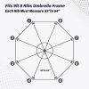 9' Patio Umbrella Replacement Canopy Outdoor Table Market Yard Umbrella Replacement Top Cover, Tan