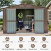 Outdoor Storage Shed 10'x8' (Brown)