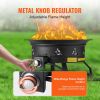VEVOR Propane Fire Pit 24' Outdoor Portable Gas Fire Pit for Heating 58000 BTU