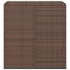Patio Cushion Box PE Rattan Brown