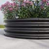 47.24*11.4" Tall Round Raised Garedn Bed,Metal Raised Beds for Vegetables, Outdoor Garden Raised Planter Box, Backyard Patio Planter Raised Beds for F