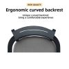 4PCS with Outdoor-grade Sunbrella Fabric Cushions, Tapered Feet, Ember Black