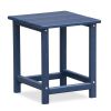 Folding Outdoor Adirondack Chair for Relaxing, Navy Blue
