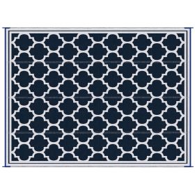 Outsunny Reversible Outdoor Rug Carpet, 9' x 18' Waterproof Plastic Straw Rug, Portable RV Camping Rugs with Carry Bag, Large Floor Mat for Backyard