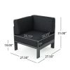 Cape Coral Outdoor Aluminum Sectional Sofa Set