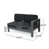 Cape Coral Outdoor Aluminum Sectional Sofa Set
