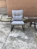 ROCKER SET CHAIR AND TEAPOY Medium grey