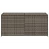 Garden Storage Box Gray 74.8 Gal Poly Rattan