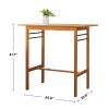 Gloucester Contemporary Patio Wood Bar Table