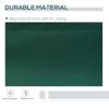Outsunny 12' x 8' Retractable Awning Patio Awnings Sun Shade Shelter with Manual Crank Handle