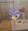 Cute Fabric Flower Paper Lantern Small Decorative Lantern Handhold Hanging Festival D√©cor, Blue