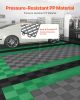 VEVOR Interlocking Drainage Mat, 12'x12' Modular Cushion Durable PP Material, 24 Pcs Splicing Drainage Mats