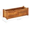 Garden Raised Bed Acacia Wood 29.9"x10.9"x9.8" - Brown