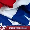 2 Pack USA Pleated Fan Flag 1.5x3 Feet American USA Bunting Decoration Flags EMBROIDERED Patriotic Stars & Sewn Stripes Canvas Header and Brass Gromme
