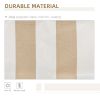 Outsunny 12' x 10' Retractable Awning Patio Awnings Sun Shade Shelter with Manual Crank Handle