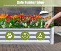 6x3x1ft Galvanized Raised Garden Bed, Outdoor Planter Garden Boxes Large Metal Planter Box for Gardening Vegetables Fruits Flowers, Silvery - as Pic