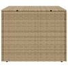 Garden Storage Box Mix Beige 76.9 Gal Poly Rattan
