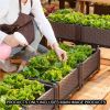 SOGA 120cm Raised Planter Box Vegetable Herb Flower Outdoor Plastic