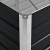 Garden Raised Bed Anthracite 126"x31.5"x17.7" Galvanized Steel - Anthracite