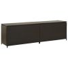 Patio Storage Box Poly Rattan 78.7"x19.6"x23.6" Brown