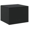 Garden Storage Box Black 76.9 Gal Poly Rattan