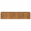 Planter Rusty 78.7"x15.7"x15.7" Weathering Steel