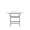 HDPE Bar Table, Dining Table, Patio Bar Set ,Counter Height Table For Outdoor White + Gray