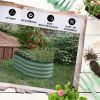 Outsunny 3.5' x 2' x 1.4' Galvanized Raised Garden Bed Kit,