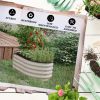 Outsunny 3.5' x 2' x 1.4' Galvanized Raised Garden Bed Kit