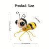 2pcs/set, Metal Bee Decorations, Patio Art Garden Decoration