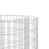 Gabion Fire Pit Ø 39.4" Galvanized Iron