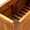 Garden Raised Bed Acacia Wood 19.7"x9.8"x9.8