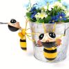 2pcs/set, Metal Bee Decorations, Patio Art Garden Decoration