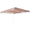 VEVOR Manual Retractable Awning, 8 x 7 ft Outdoor Patio Awning Retractable Sun Shade