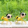 2pcs/set, Metal Bee Decorations, Patio Art Garden Decoration