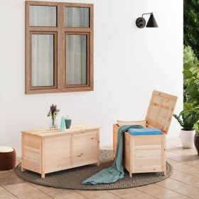 Patio Cushion Box 39.4"x19.7"x22" Solid Wood Fir